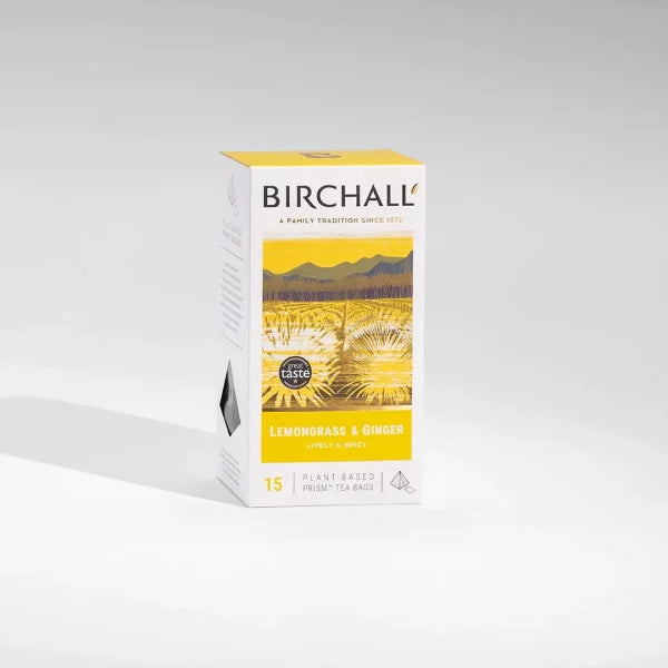 Birchall Lemongrass & Ginger - 15 Prism Bags