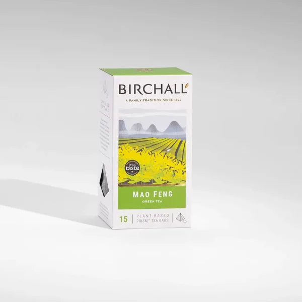 Birchall Mao Feng Green Tea - 15 Prism Bags