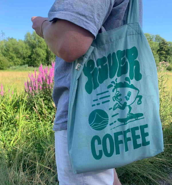 River Coffee Tote Bag